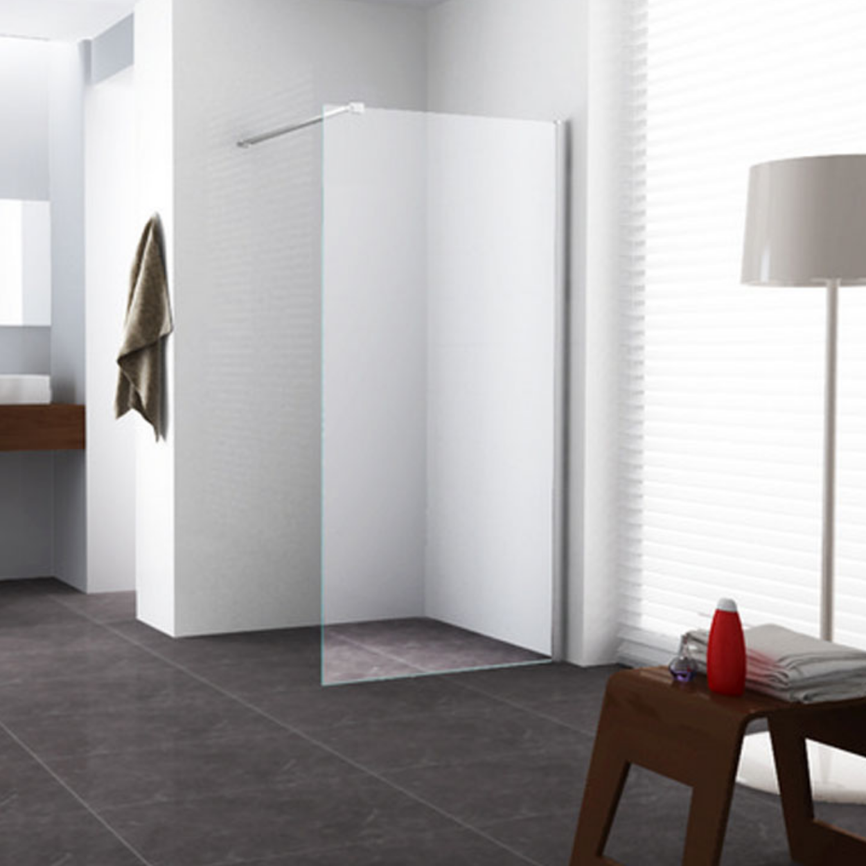 Wiesbaden Graffic Inloopdouche 10mm NANO Helder Glas / Chroom
